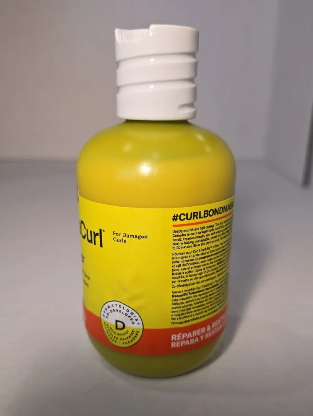 8 FL Oz DevaCurl Curbond Re-Coiling Treatment Mask - Lime Green